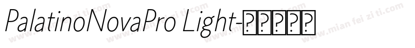 PalatinoNovaPro Light字体转换